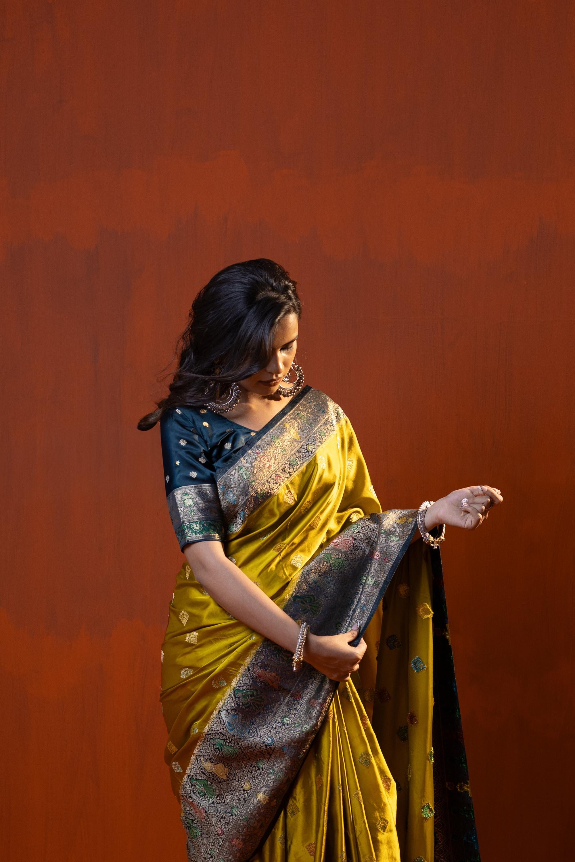 Kalamkari Kanjivaram Silk Saree 2