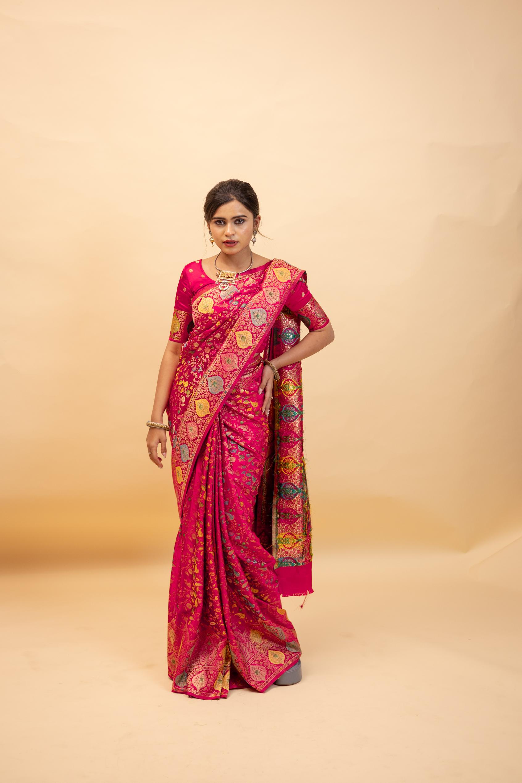 Saumyani Fashion Patrani Premium Gaji Silk Wedding Wear And Party Wear Saree For Women