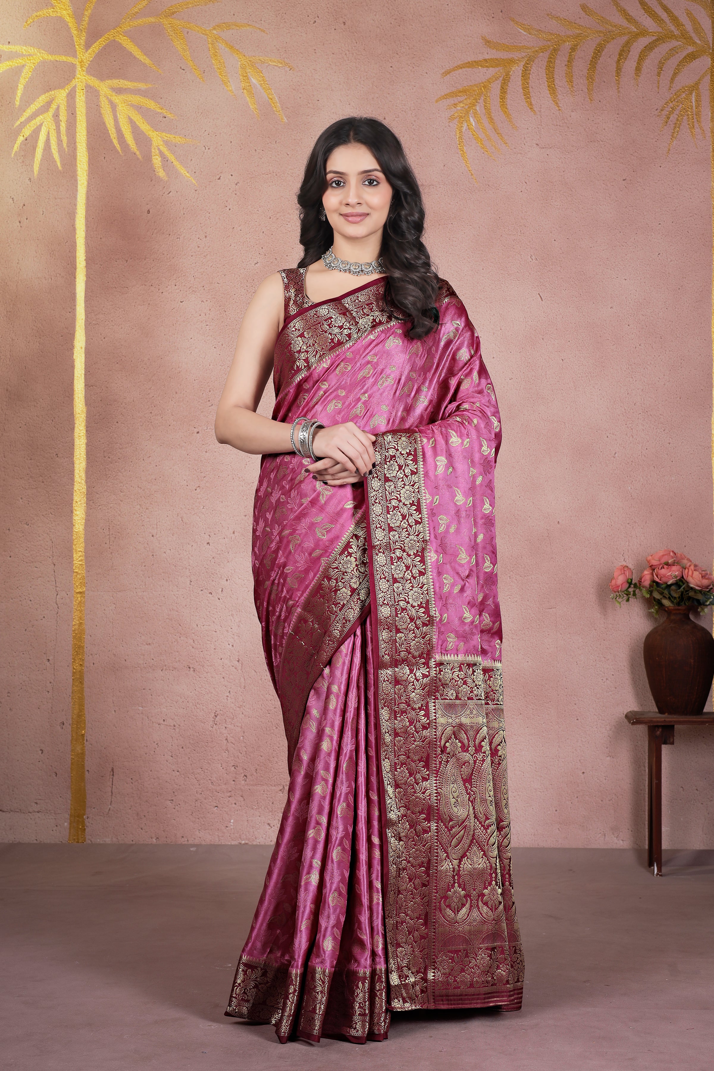 Pink Princcess Silk Saree
