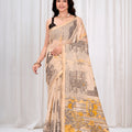 Saumyani Fashion Cotton Silk Black Fancy saree Wedding Wear,Festival wear Saree For Women