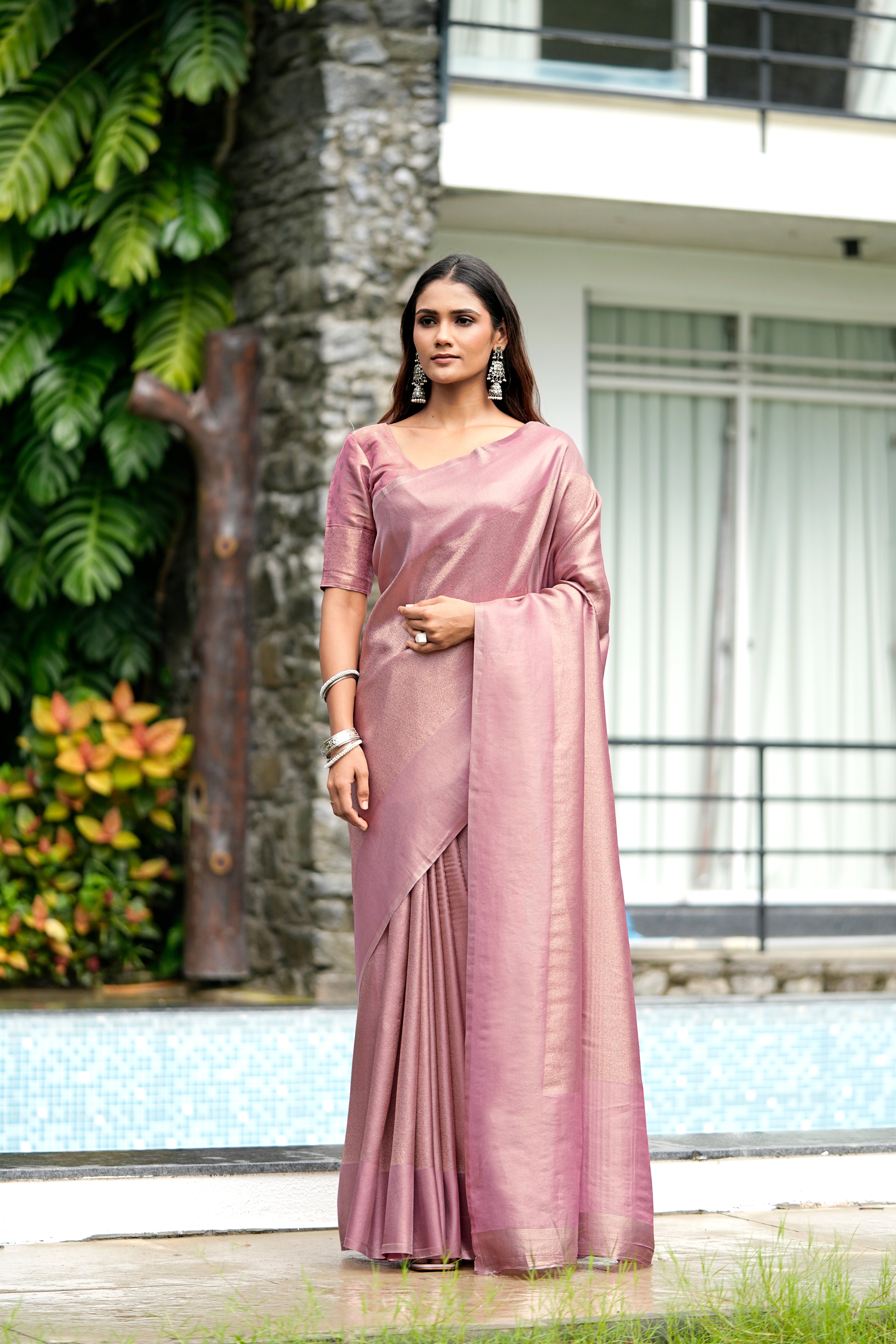 Saumyani Fashion Pink Soft Silk saree Wedding Wear,Festival wear Saree For Women