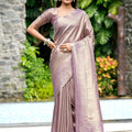 Saumyani Fashion Pink Soft Silk saree Wedding Wear,Festival wear Saree For Women