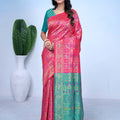 Saumyani Fashion Trivia Banarasi Cotton Silk Wedding Wear Saree For Women