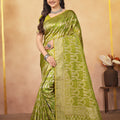 Saumyani Fashion Manvi  Orgenza Silk Wedding Wear And Party Wear Saree For Women