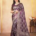 Saumyani Fashion Manvi  Orgenza Silk Wedding Wear And Party Wear Saree For Women