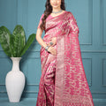 Saumyani Fashion Manvi  Orgenza Silk Wedding Wear And Party Wear Saree For Women