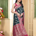 Saumyani Fashion Royalty Banarasi Wedding Wear And Party Silk Saree For Women