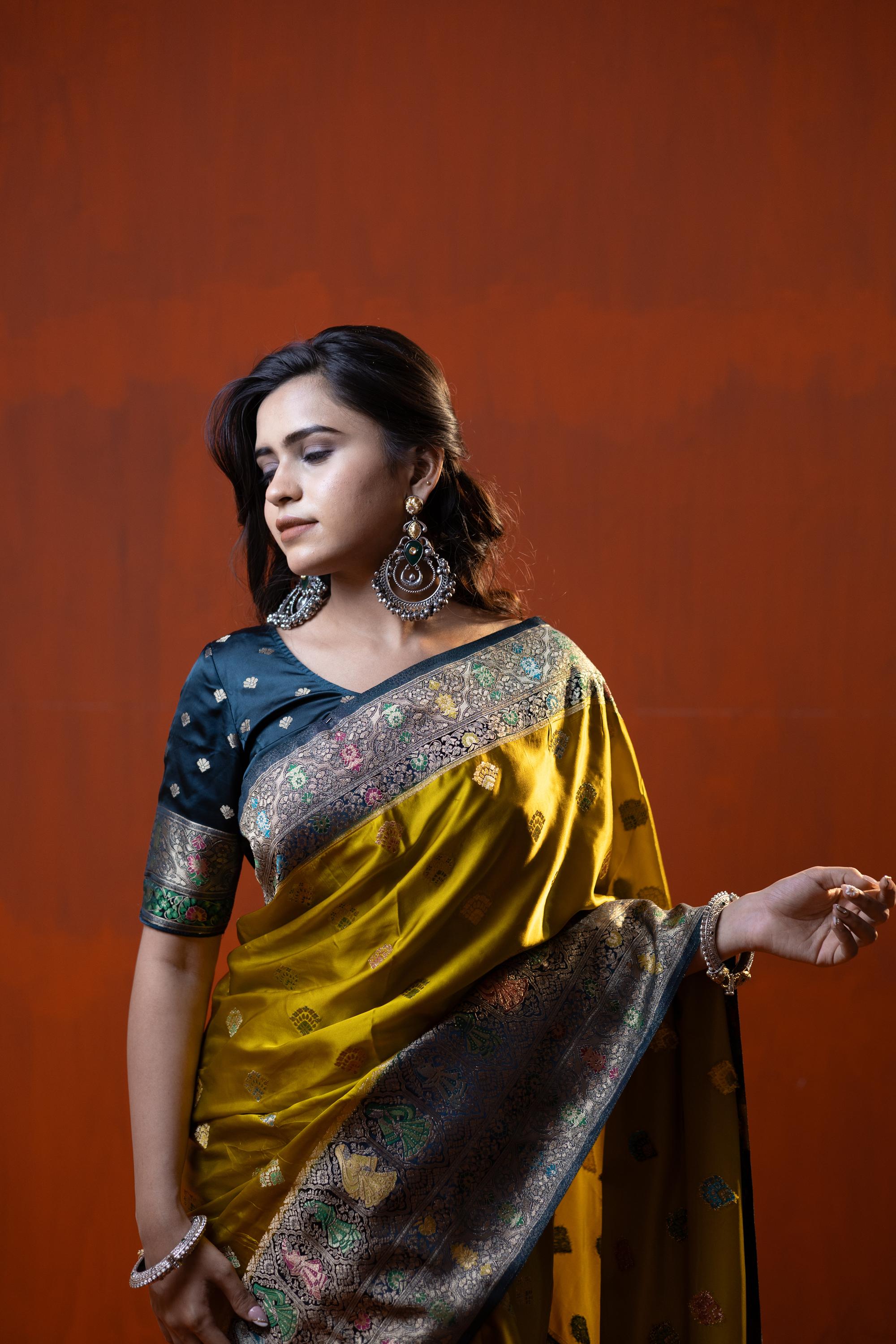 Kalamkari Kanjivaram Silk Saree 2