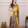 Saumyani Fashion Royal Virasat Banarasi Silk  Wedding Wear Saree For Women